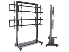 Four Display Screen Video Wall Cart
